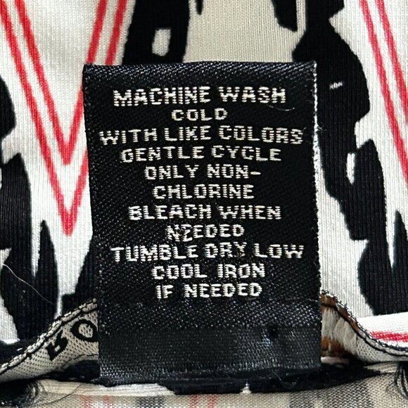 NWOT Robert Louis Zigzag Pattern Cold Shoulder Dress, Medium - Picture 6 of 6